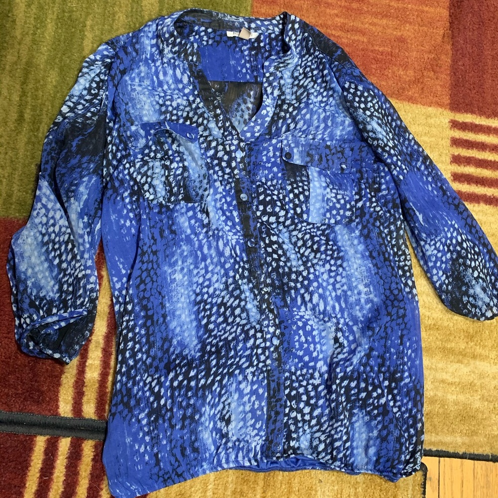 Roz & Ali Multicolored Blouse